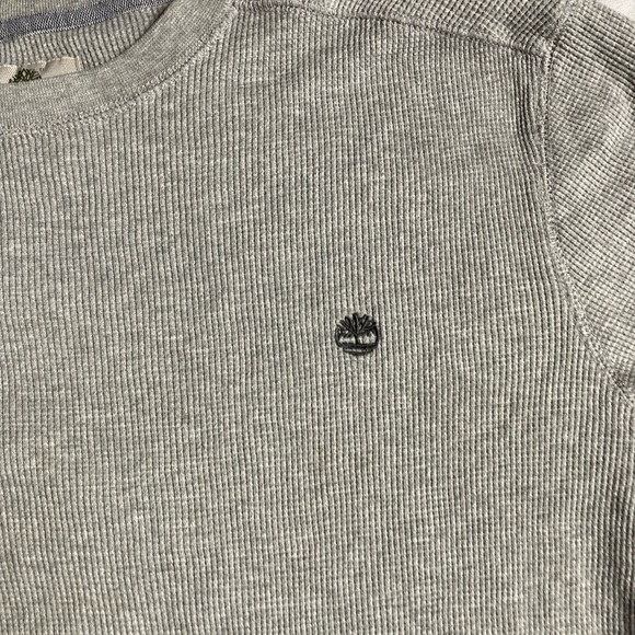 Timberland Men's Long Sleeve Gray Tee - Picture 3 of 11